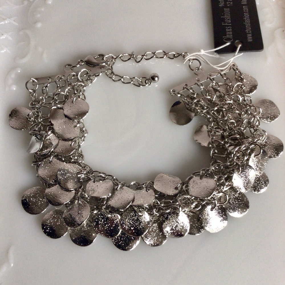 Silver Sparkling Layered Bracelet - Picture 2 of 3